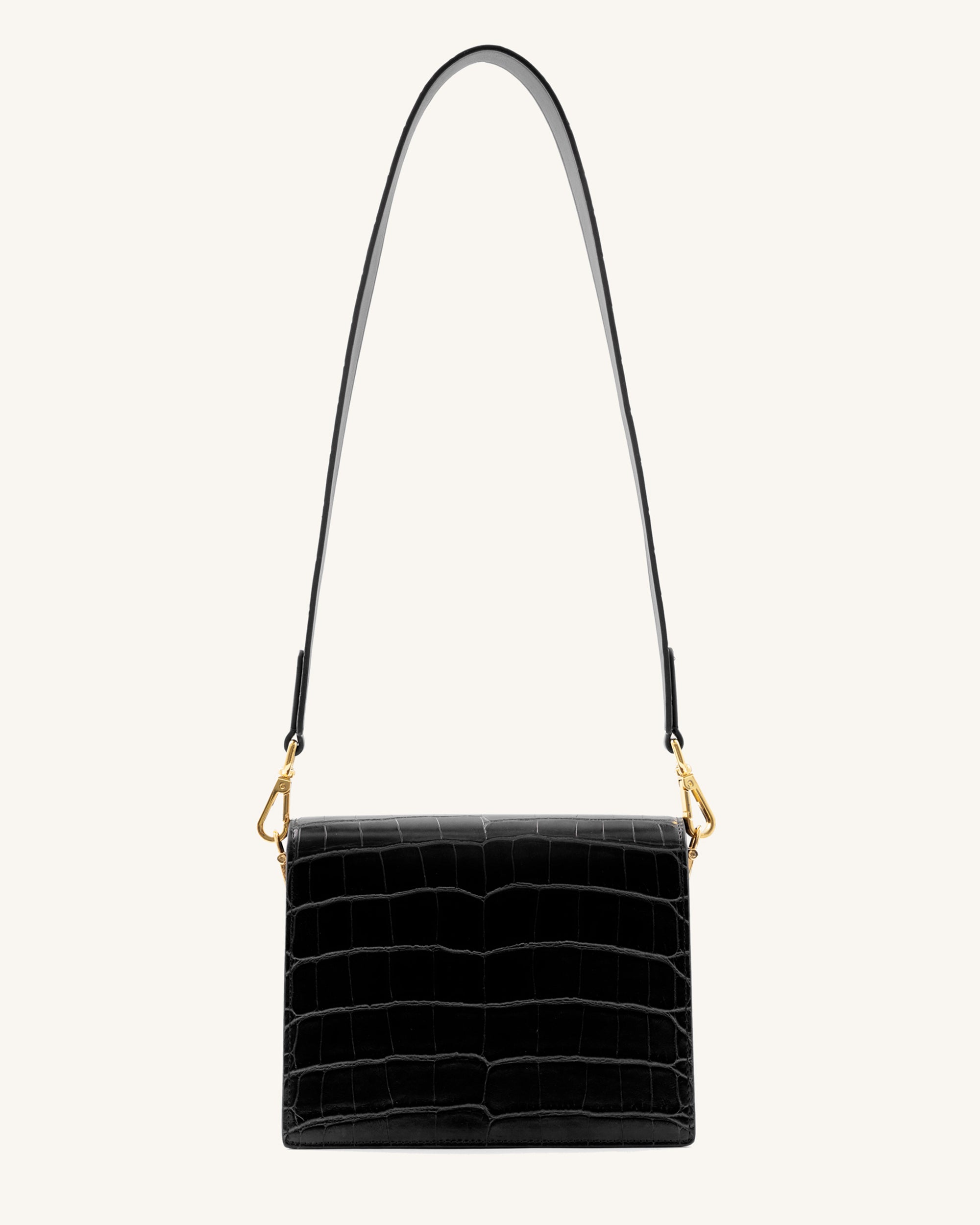 Gucci Vintage Black Crocodile Leather GG Clutch Bag – Sellier